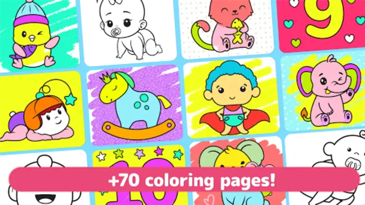 Coloring Babies android App screenshot 9