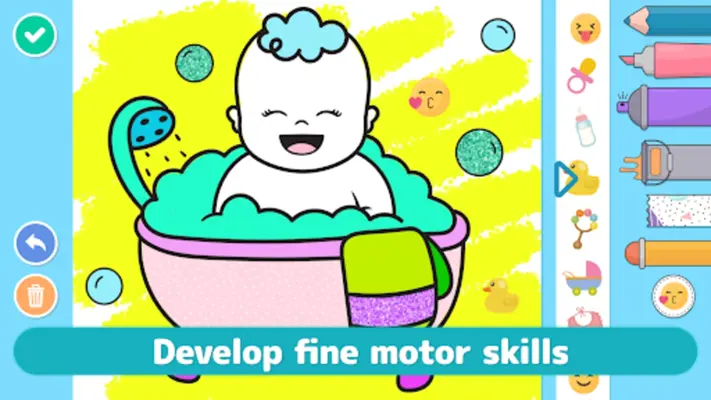 Coloring Babies android App screenshot 5